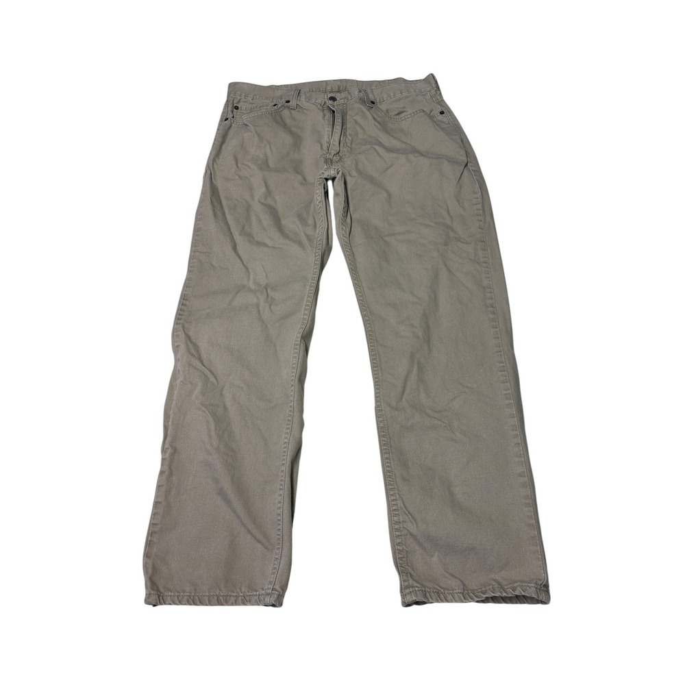 Levi's 559 Relaxed Straight Khaki Pants Mens 38x30 Light Grey